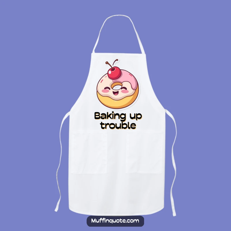 Funny Baker's Apron - Wobbly Donut's Sweet Wink
