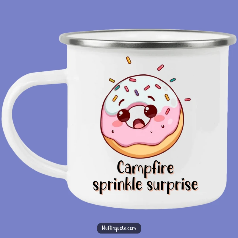 Funny Donut Camp Mug: Enjoy Sweet Surprises in the Great Outdoors