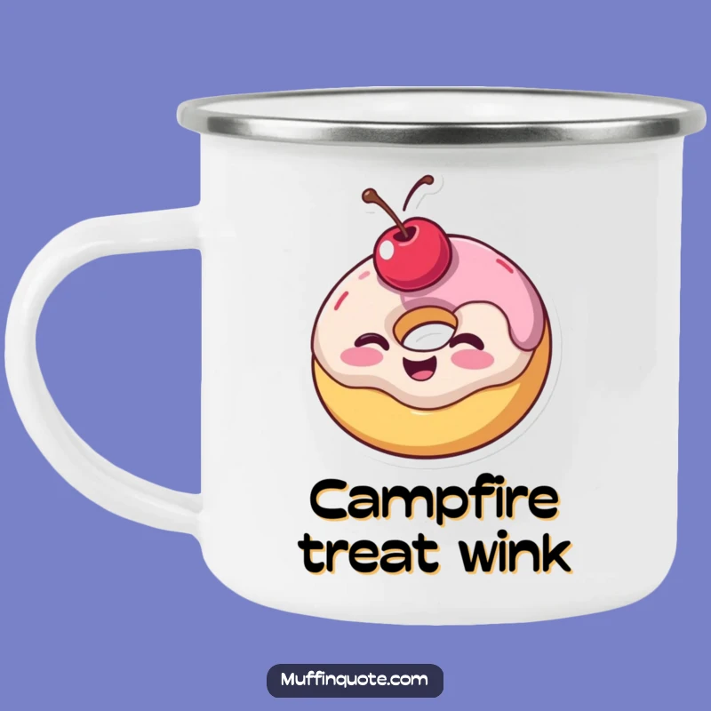 Funny Trail Treat Mug - Donut's Wobbly Wink Adventure