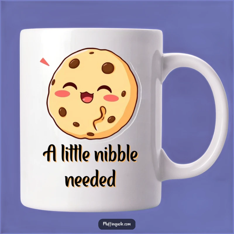 Funny Cookie Bite Mug: Chortling Character Laugh, Perfect Funny Gift for Sweet Tooth