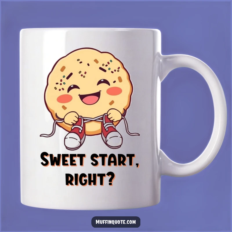 Funny Cookie Shoelace Mug: A Hilarious Treat for Your Morning Brew!
