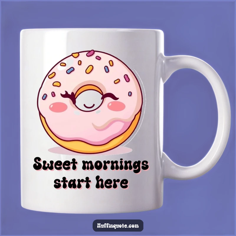 Funny Winking Donut Mug: A Sweet & Playful Treat for Your Coffee Break
