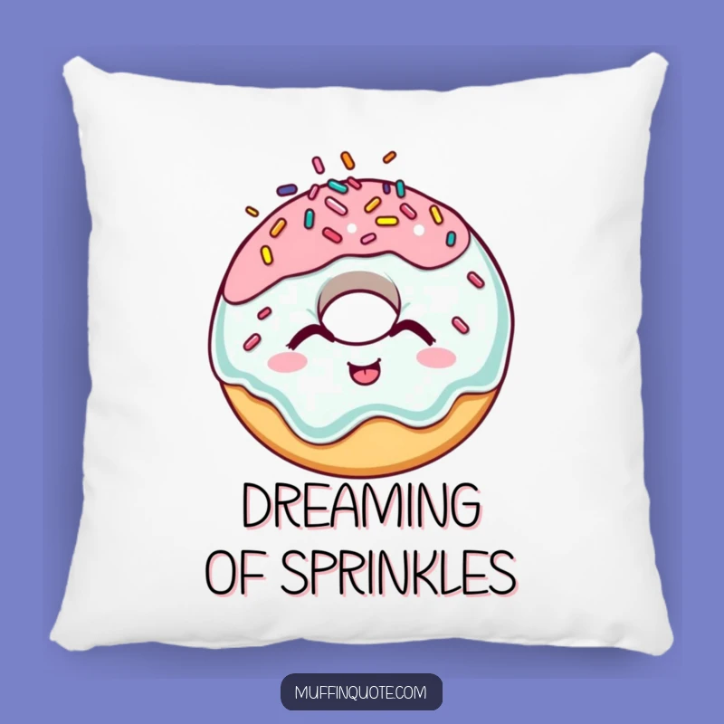 Funny Giggling Donut Pillow - Hilarious Sprinkle Character Comfort Item