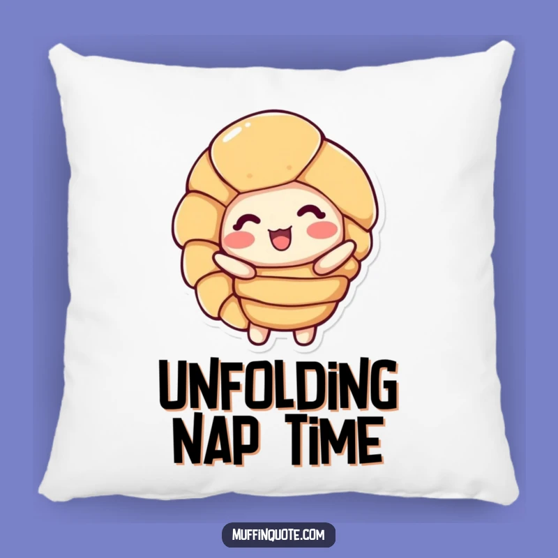 Funny Accent Pillow: Croissant Layers Comfort, Great Funny Gift!