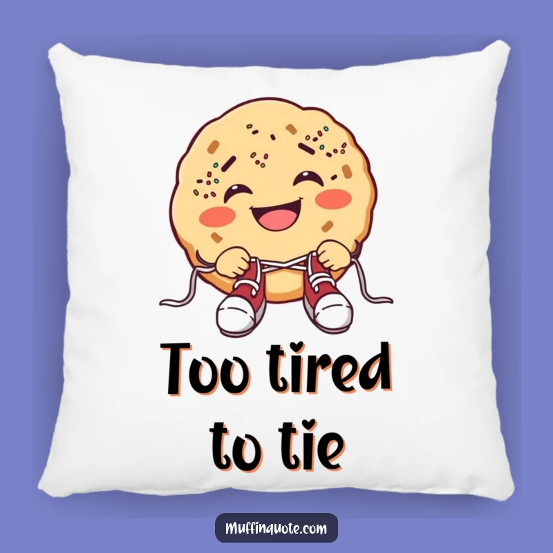 Funny Cookie Shoelace Pillow: Cuddle Up With This Sweetly Silly Treat!