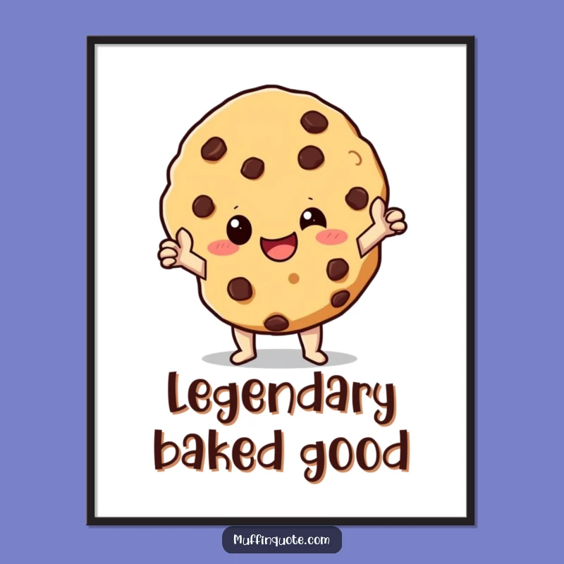 Funny Cookie Hero Digital Art: Instant Heroic Decor, Perfect Gift for Sweet Spaces