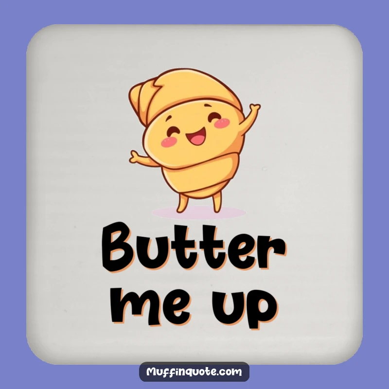 Funny Croissant Jig Coaster: Protect Surfaces With Buttery Fun!