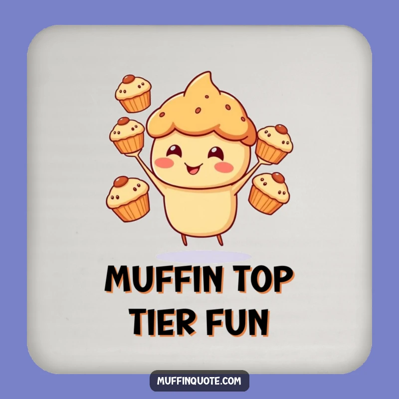 Funny Muffin Juggling Coasters: Protect Your Table with Sweet Style