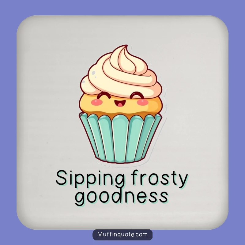 Funny Cupcake Frosting Coasters - Protect Surfaces with Sweet Fun