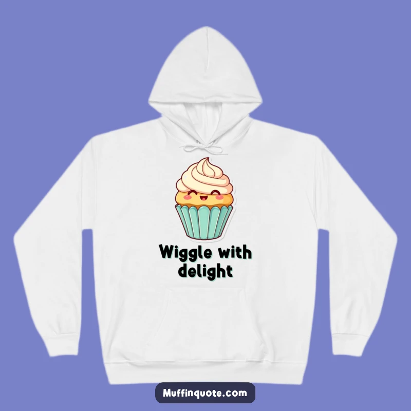 Cozy Funny Cupcake Frosting Hoodie - Warm and Sweet Gift