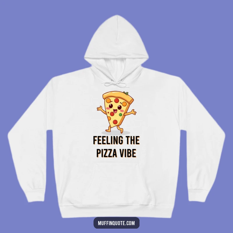 Funny Pizza Jig Hoodie - Cozy Dancing Slice Character Comfort Gift