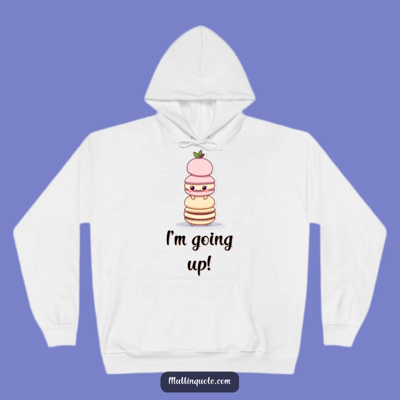 Funny Cozy Hoodie: Macaroon Tower Fun, Ultimate Funny Gift!