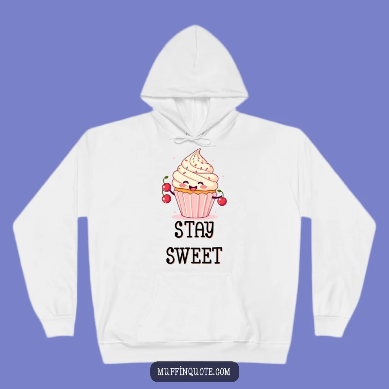 Funny Cupcake Juggling Hoodie - Cozy Cherry Character Sweatshirt Gift
