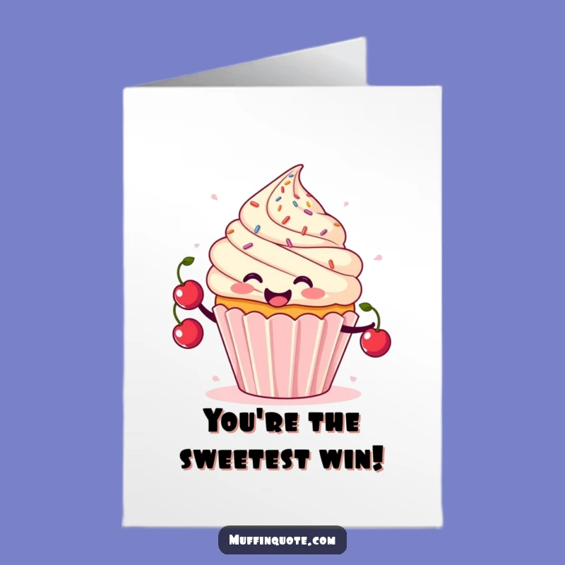 Free Printable Congrats Card - Cupcake Juggler Sprinkles Downloadable Gift
