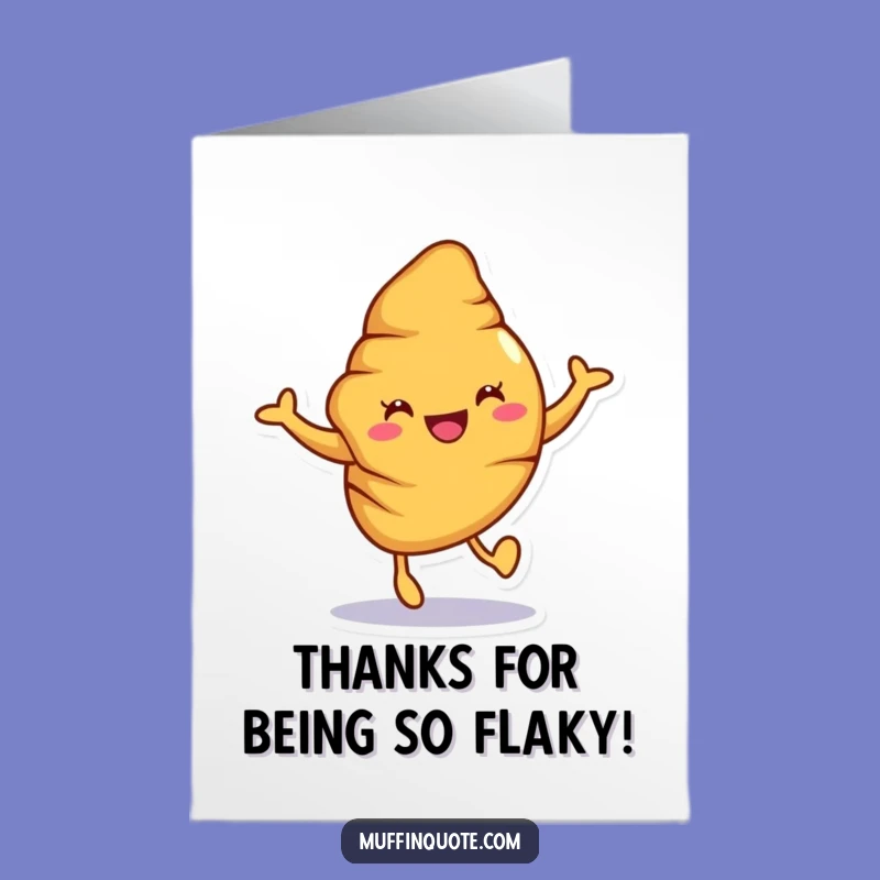 Free Printable Croissant Thank You Card: Freshly Baked Joyful Downloadable Gift