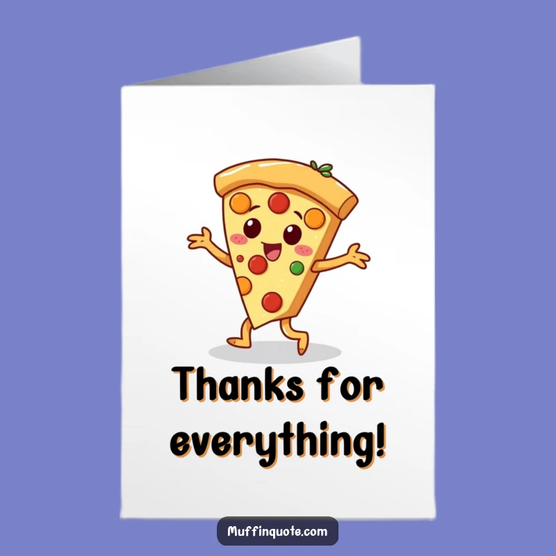 Free Printable Pizza Jig Card - Funny Thank You Downloadable Gift