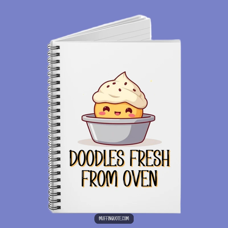 Funny Bubbly Muffin Notebook - Jot Down Sweet Ideas and Baking Notes!