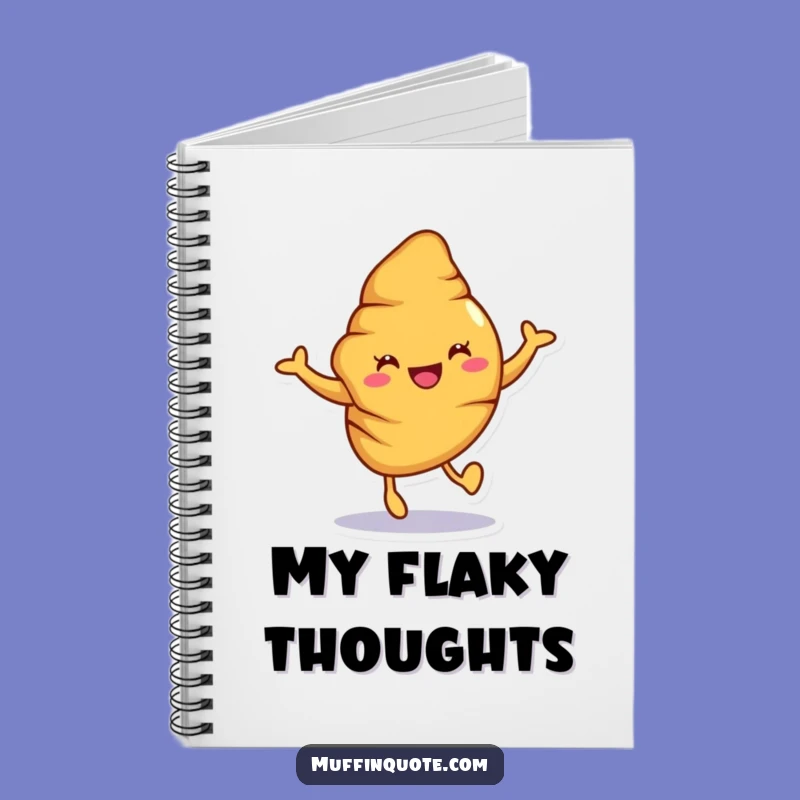 Funny Croissant Notebook: Jot Down Ideas with Baked Joyful Hop Flair