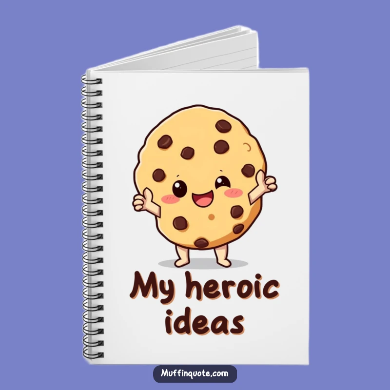 Funny Cookie Hero Notebook: Jot Down Heroic Ideas, Ideal Gift for Brave Writers