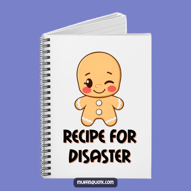 Funny Gingerbread Man Wink Notebook: Jot Down Sweet Ideas with This Cheeky Journal