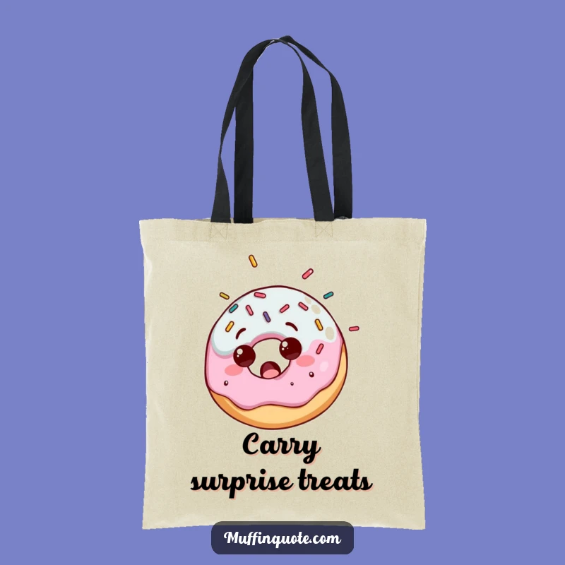 Funny Donut Sprinkle Tote Bag: Carry Your Essentials with Sweet Flair